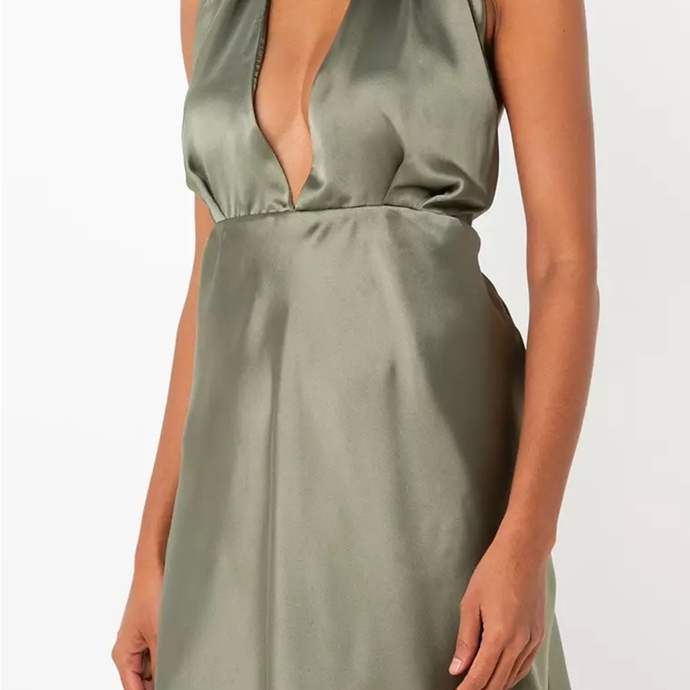 Zara Satin Effect Halter Mini